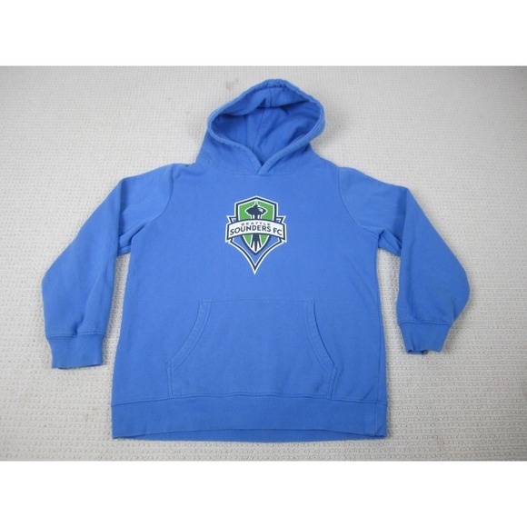 Seattle Sounders Hoodie Men Large Blue FC Soccer Futbol Clint Dempsey Sweatshirt - Picture 1 of 8